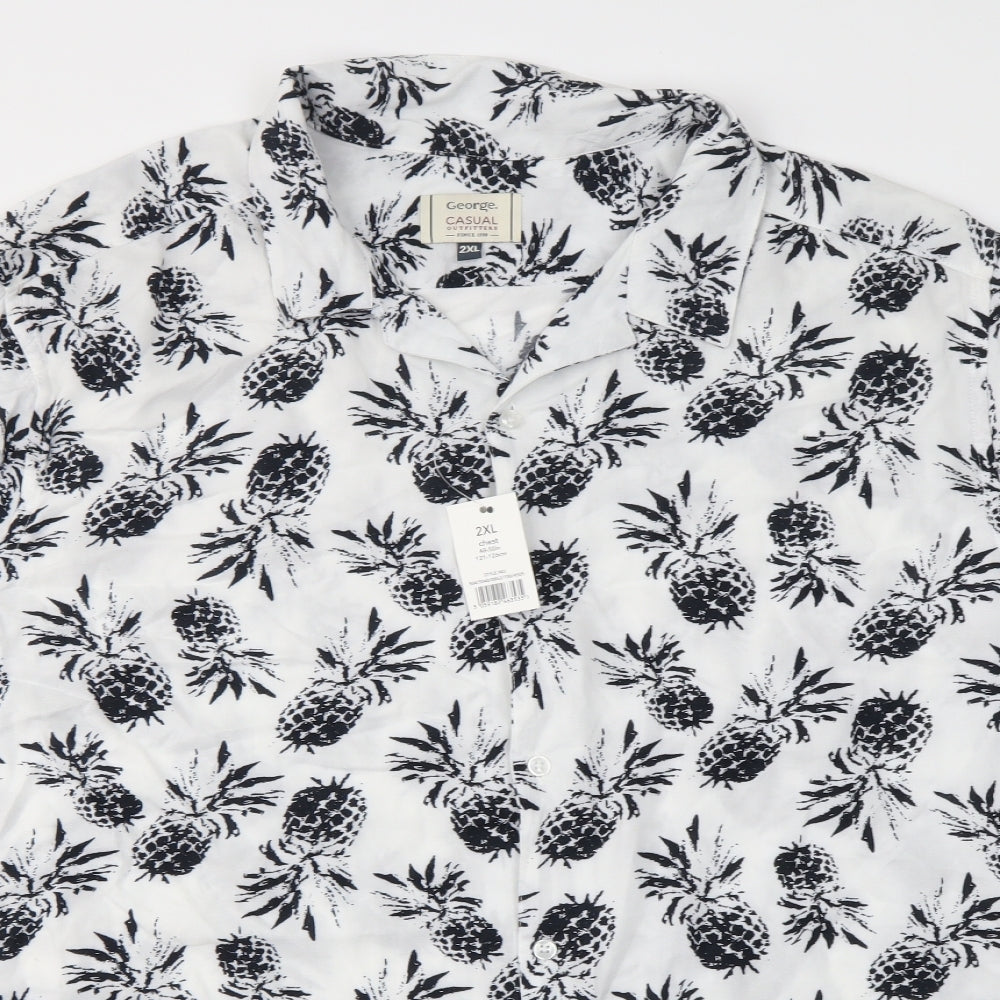 George Mens Multicoloured Geometric   T-Shirt Size 2XL