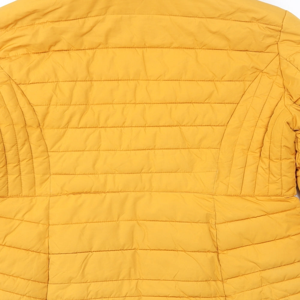 NEXT Womens Yellow   Jacket Coat Size 16