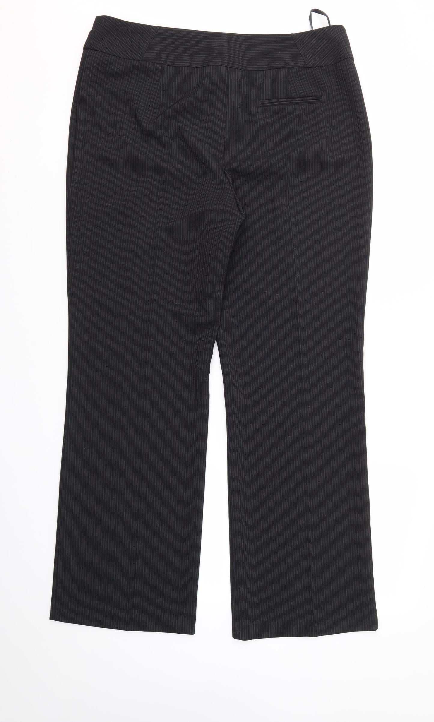 BHS Womens Black   Trousers  Size 14 L30 in