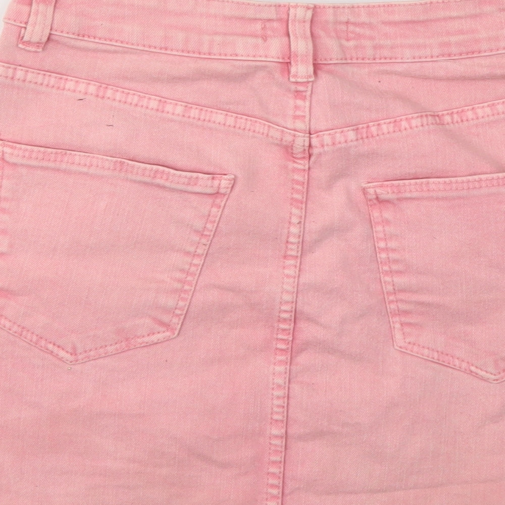 BERSHKA  Womens Pink   A-Line Skirt Size 26 in