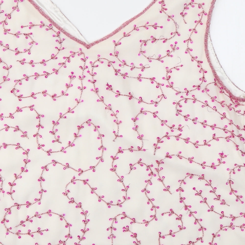 JACQUES VERT  Womens Multicoloured Geometric  Basic T-Shirt Size 20