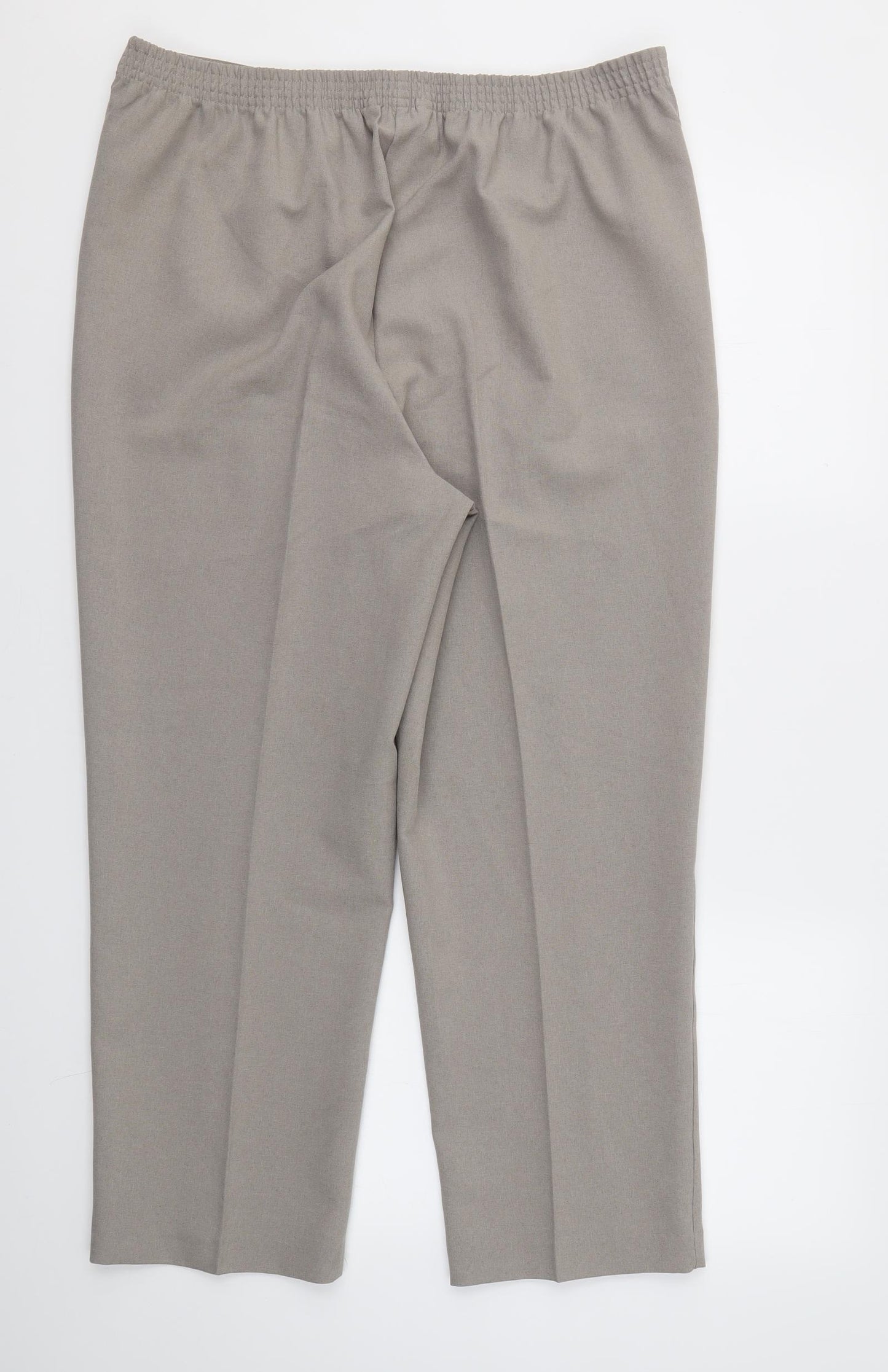 Bonmarché Womens Brown   Trousers  Size 14 L25 in - STRECHY WAISTBAND