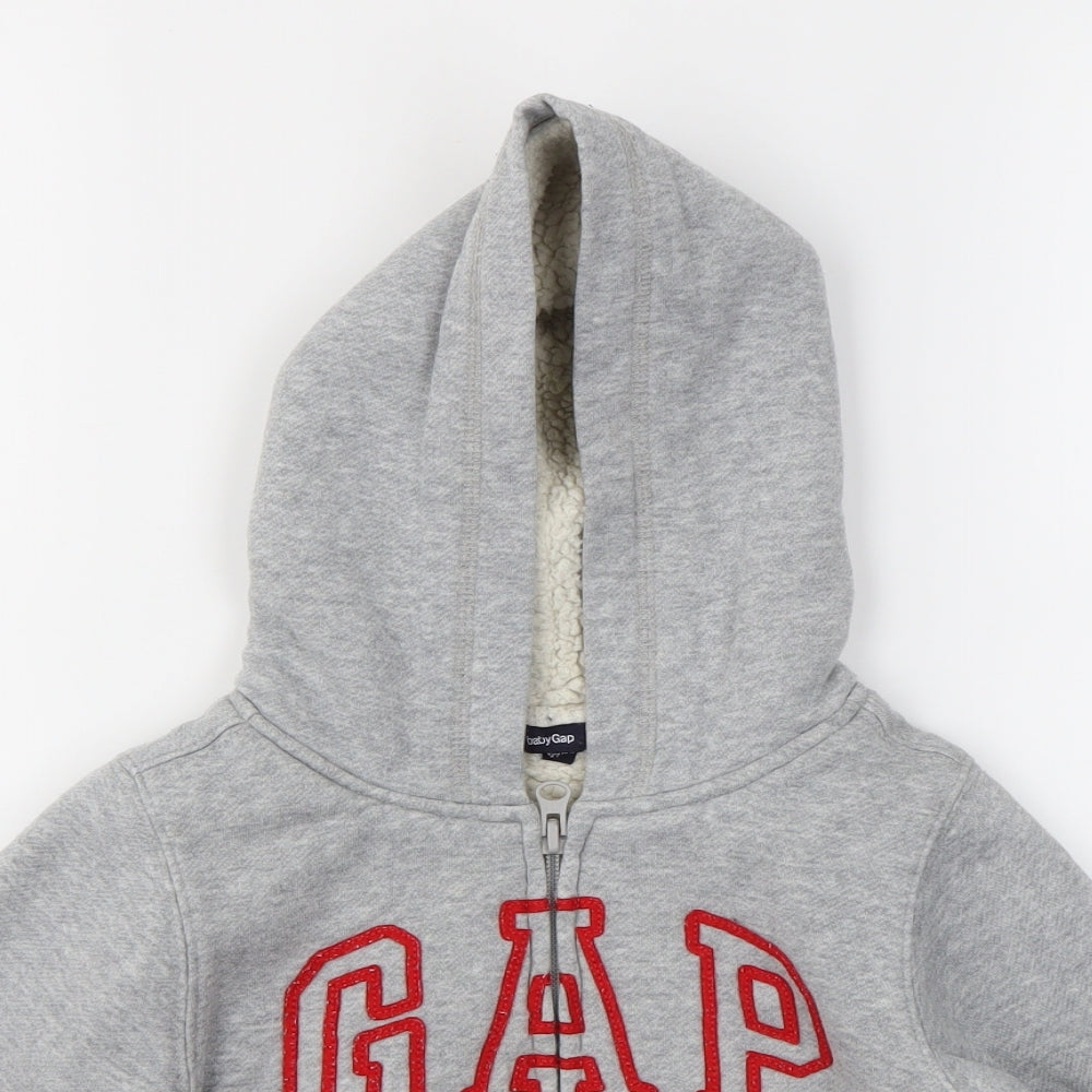 BABY GAP  Boys Grey   Full Zip Hoodie Size 3 Years