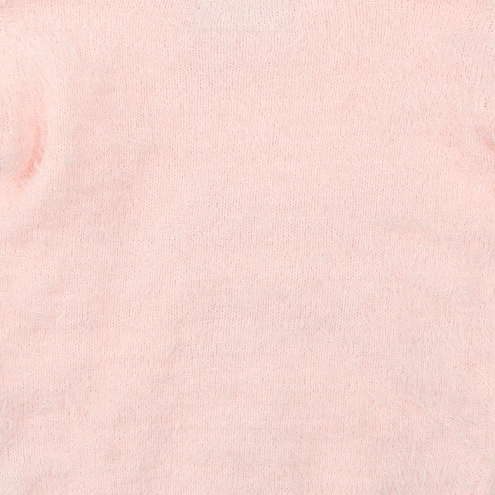 PRIMARK  Girls Pink   Pullover Jumper Size 7-8 Years
