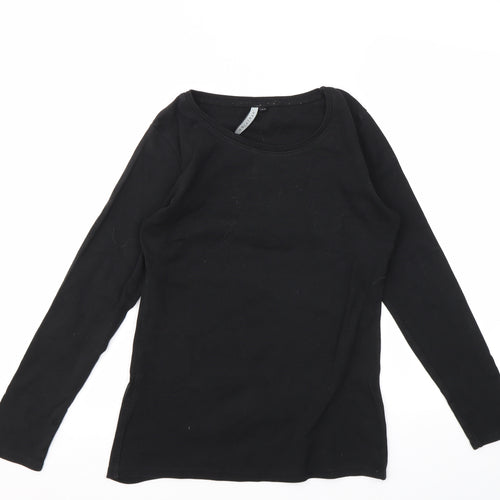 INTUITION  Womens Black   Basic T-Shirt Size 10
