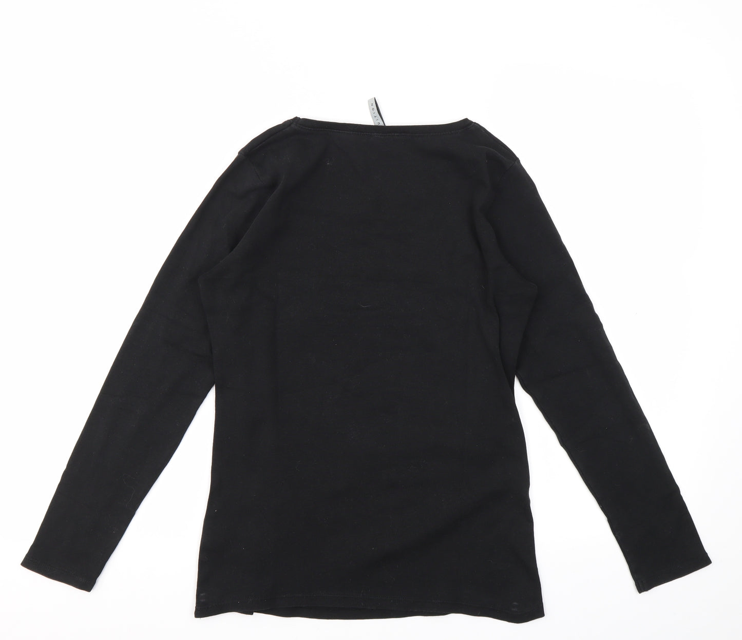 INTUITION  Womens Black   Basic T-Shirt Size 10
