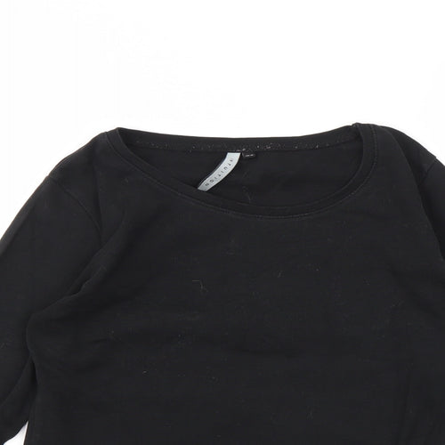 INTUITION  Womens Black   Basic T-Shirt Size 10