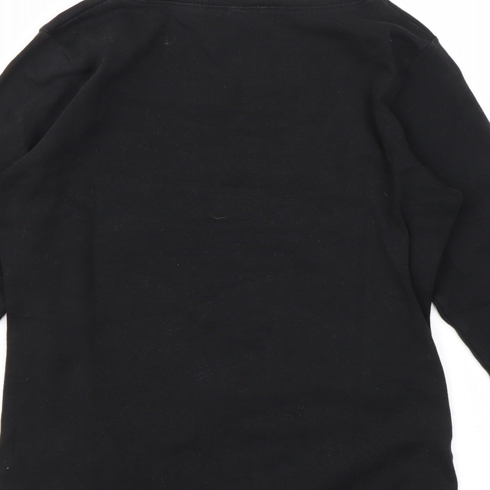 INTUITION  Womens Black   Basic T-Shirt Size 10