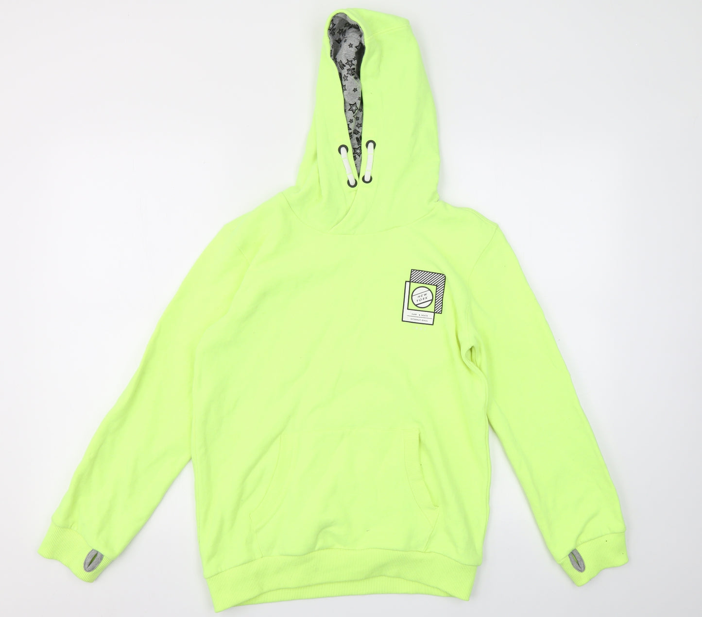NUTMEG  Boys Yellow   Pullover Hoodie Size 13-14 Years