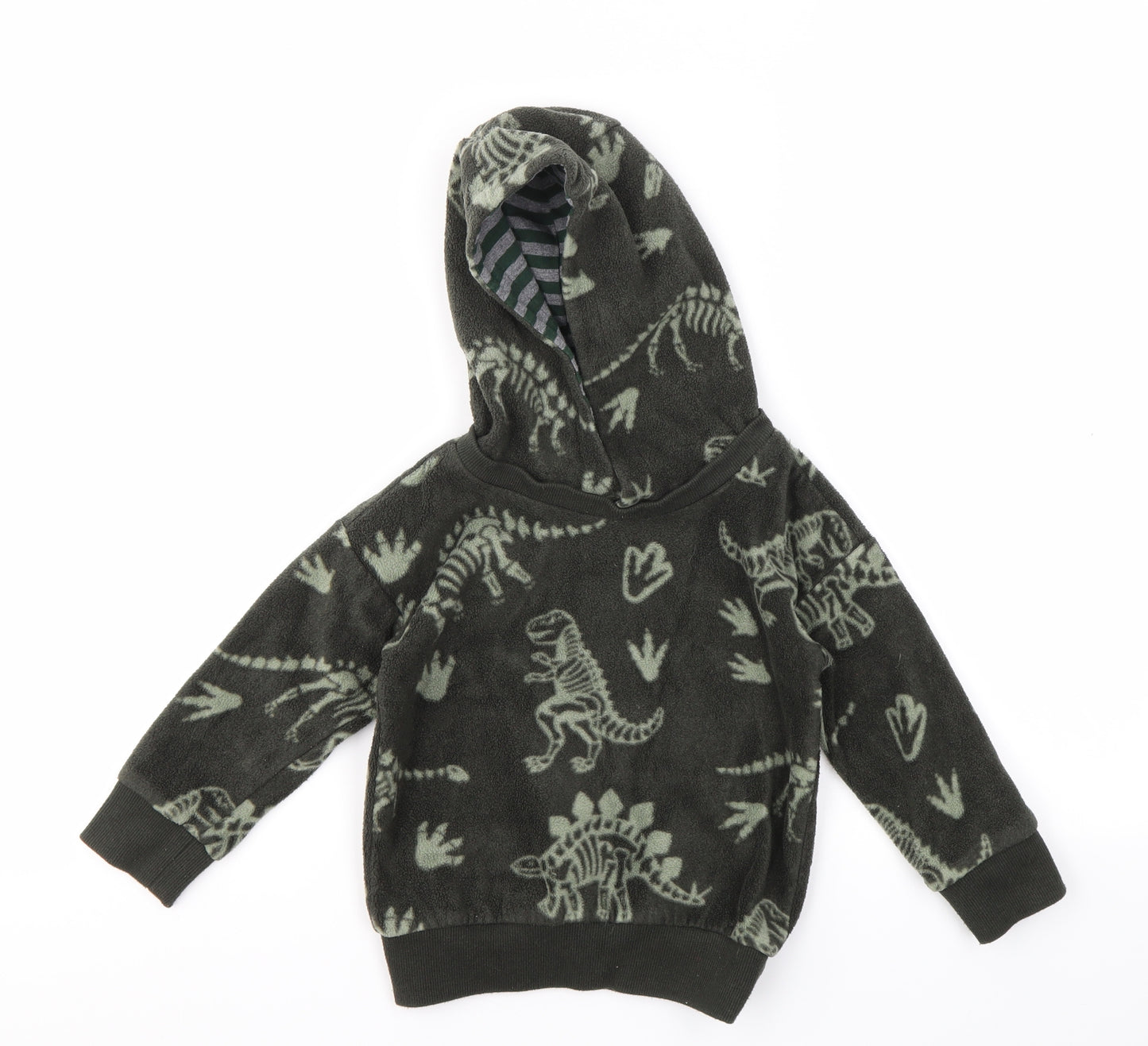 F&F Boys Green Camouflage  Pullover Jumper Size 18-24 Months