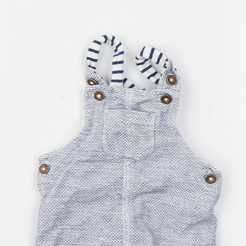 F&F Boys Blue Striped  Babygrow One-Piece Size 0-3 Months