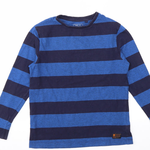NEXT Boys Blue Striped  Basic T-Shirt Size 11 Years