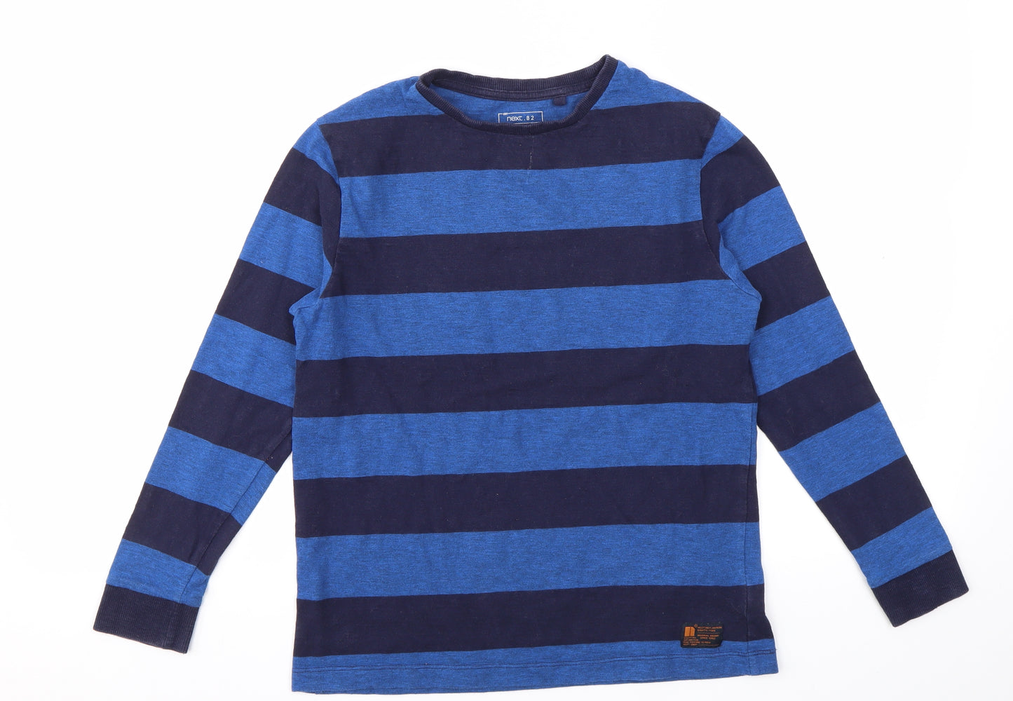 NEXT Boys Blue Striped  Basic T-Shirt Size 11 Years