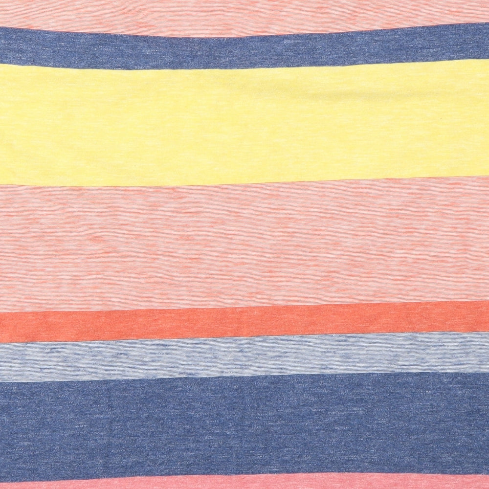LACOSTE  Mens Multicoloured Striped   T-Shirt Size M