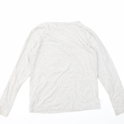 H&M Boys Grey Geometric  Basic T-Shirt Size 9 Years