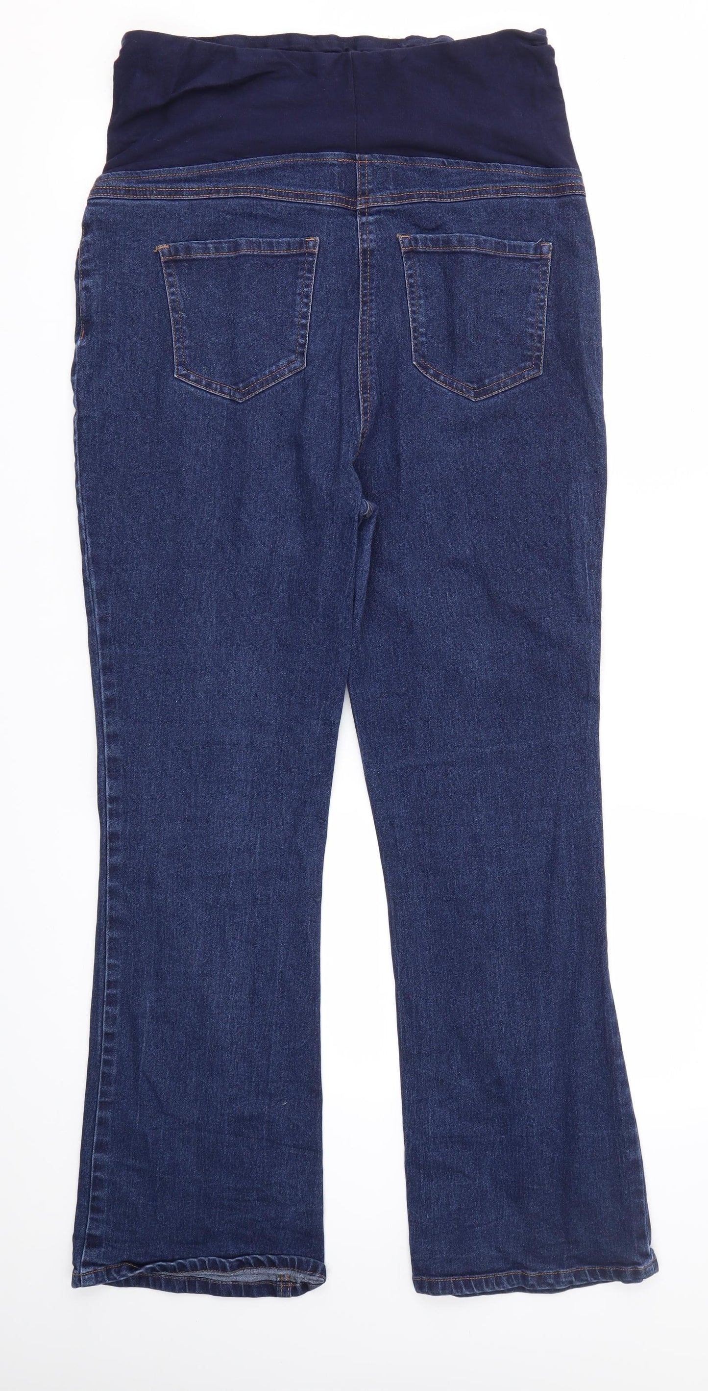 Papaya Womens Blue   Straight Jeans Size 12 L28 in - STRECHY WAISTBAND