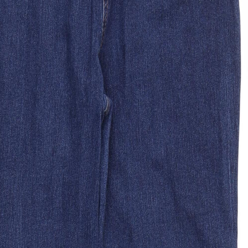 Papaya Womens Blue   Straight Jeans Size 12 L28 in - STRECHY WAISTBAND