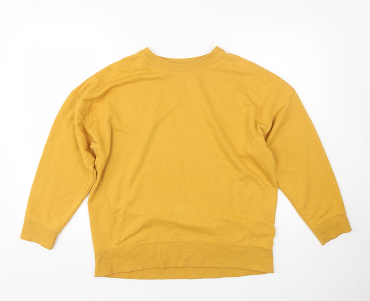 New Look Womens Yellow   Pullover Sweatshirt Size 8