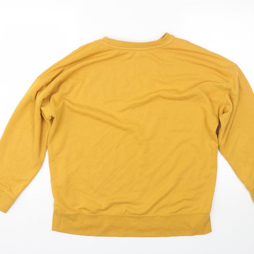 New Look Womens Yellow   Pullover Sweatshirt Size 8