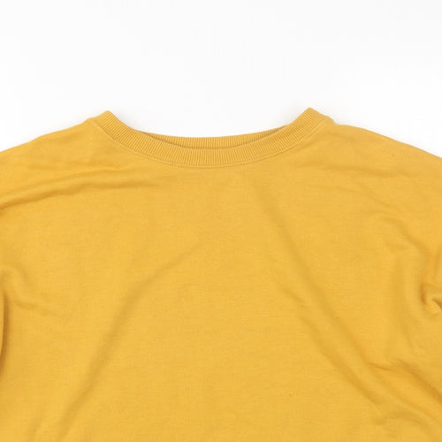 New Look Womens Yellow   Pullover Sweatshirt Size 8