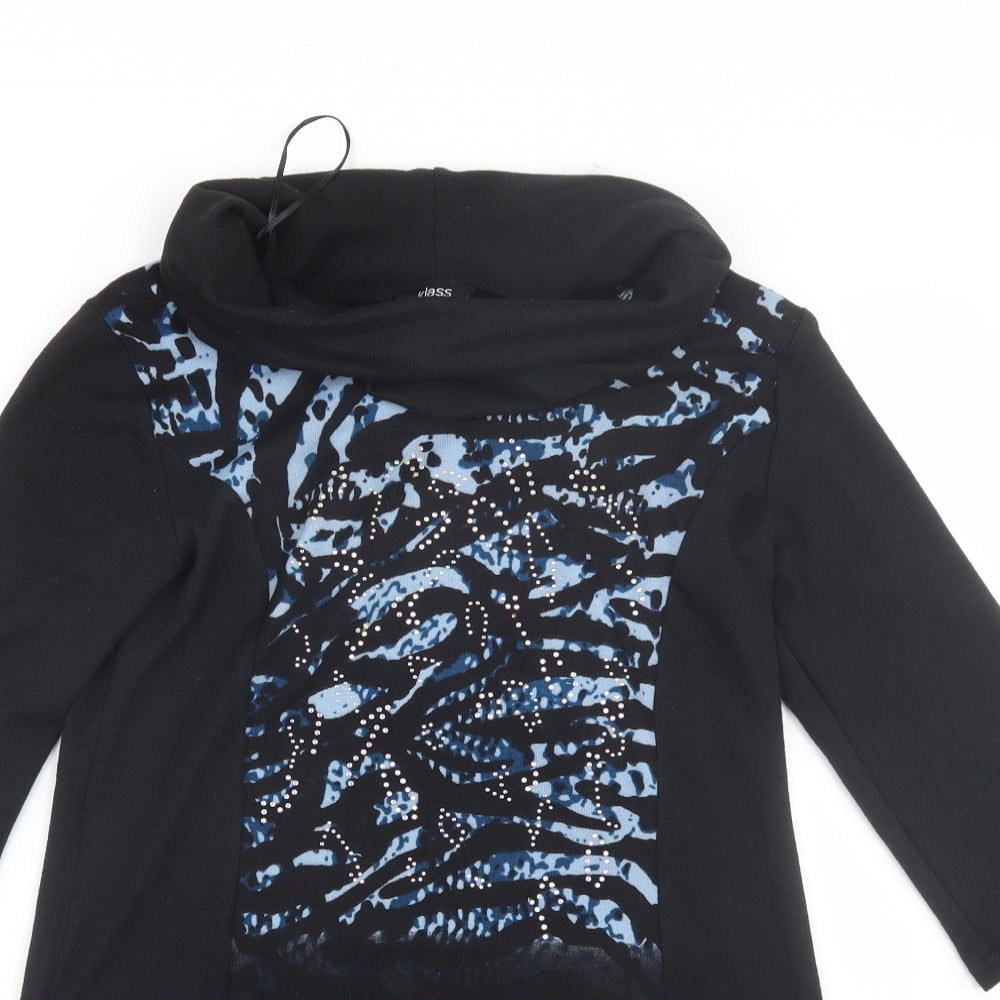 Klass Womens Black   Pullover Jumper Size M