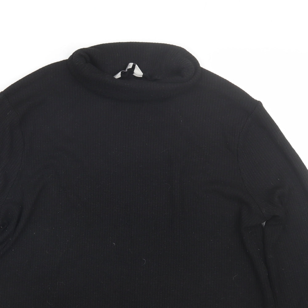 Nutmeg Womens Black   Basic T-Shirt Size 18