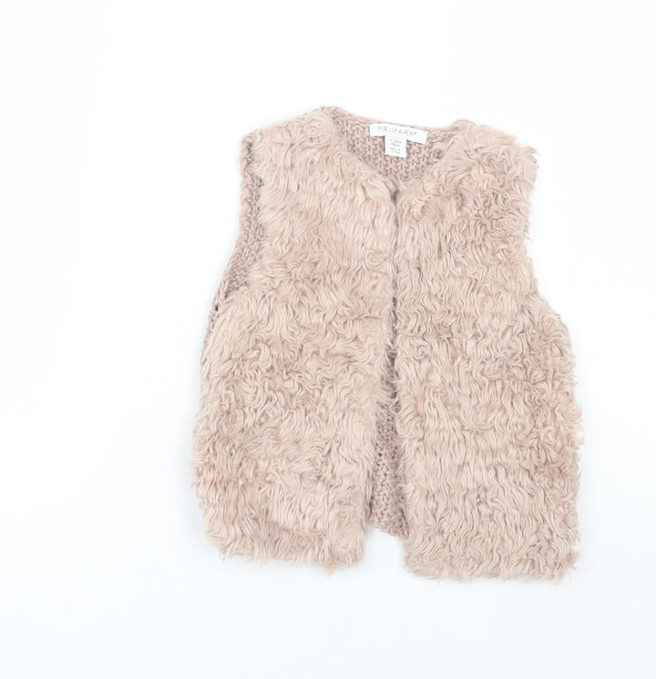 Primark Girls Pink Cardigan Jumper Size 2-3 Years