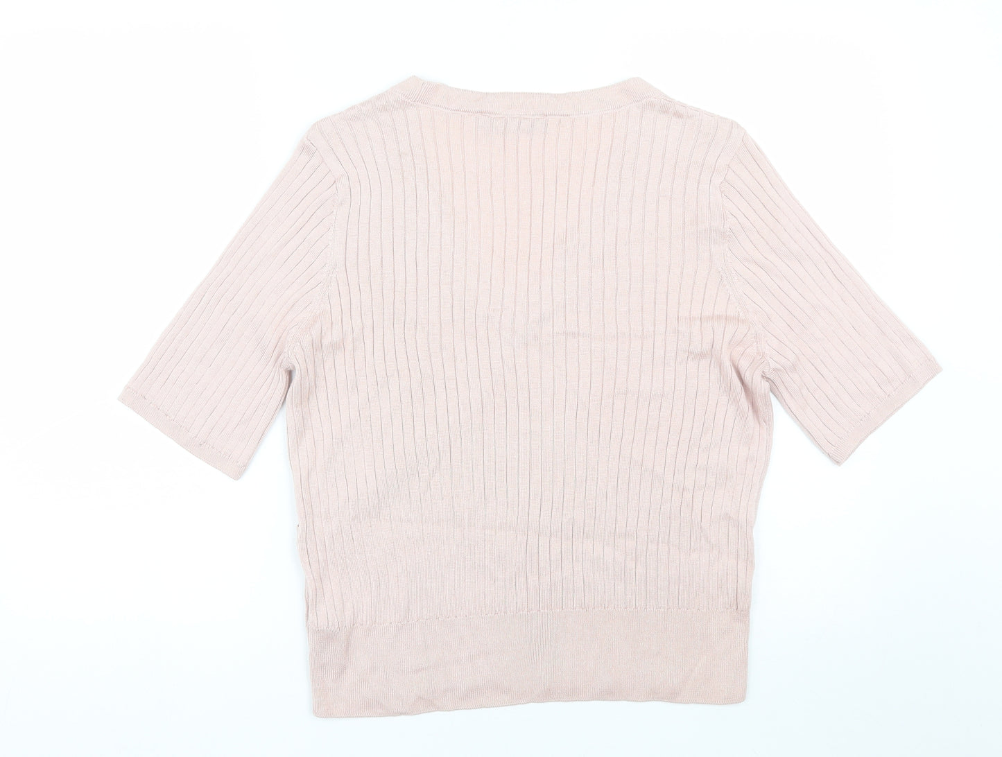 M&S Womens Pink   Basic T-Shirt Size 18