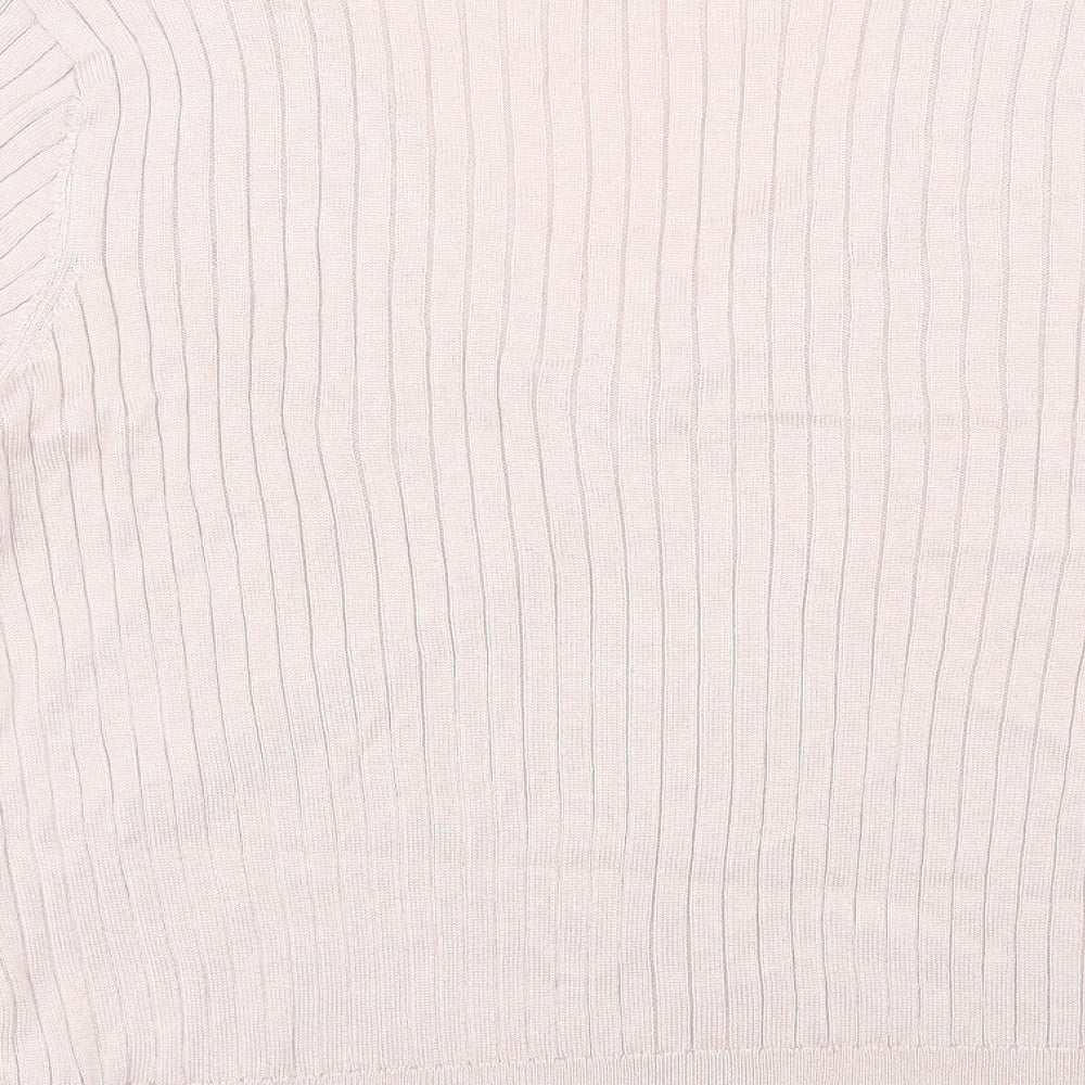 M&S Womens Pink   Basic T-Shirt Size 18