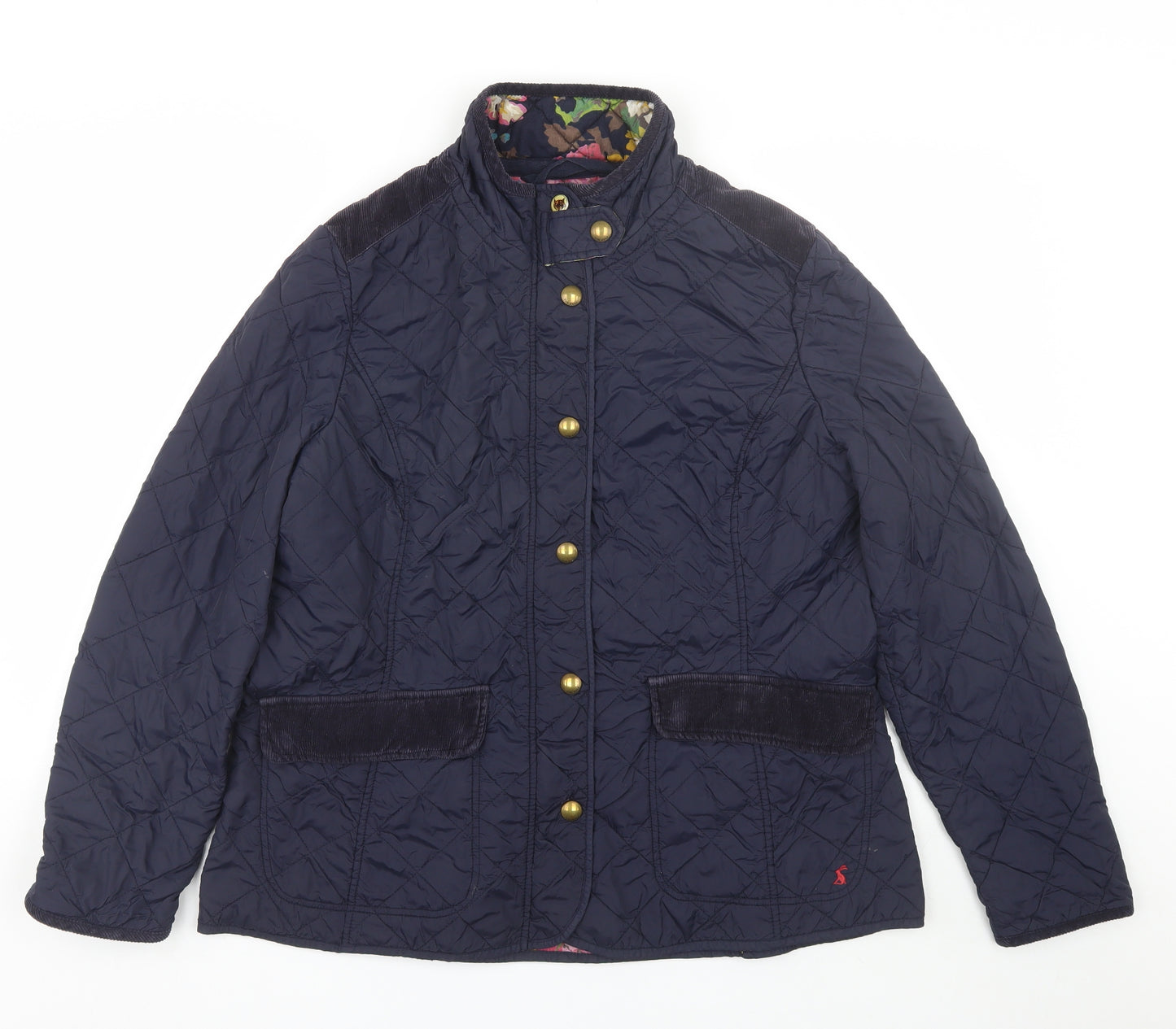 Joules Womens Blue   Quilted Coat Size 18