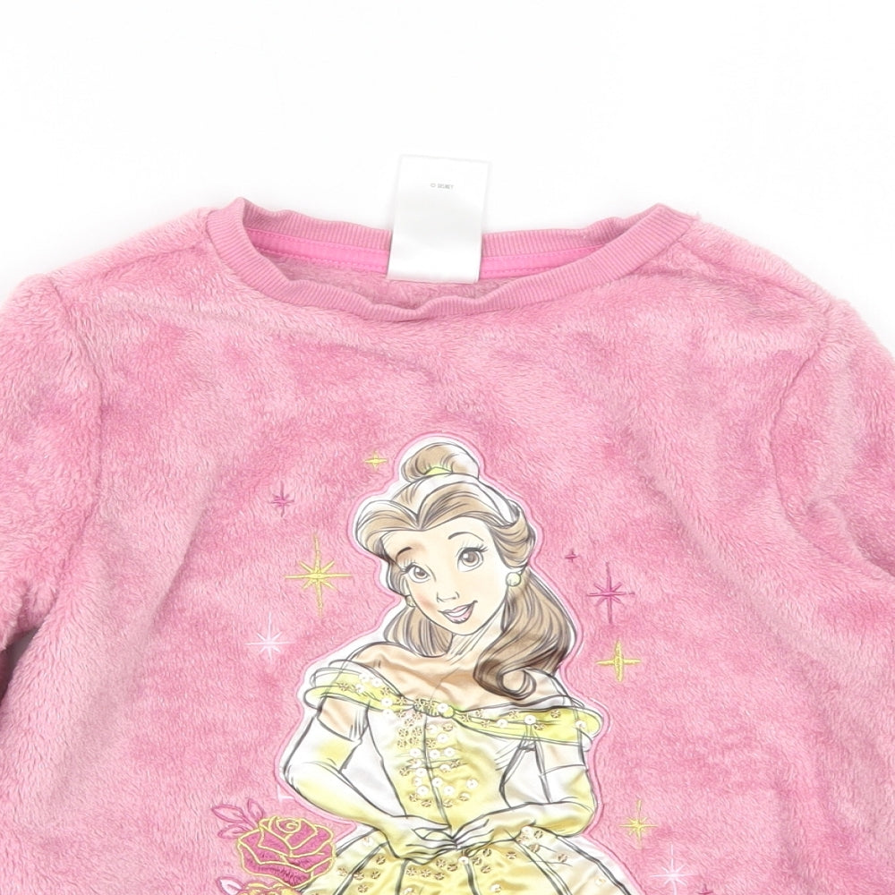 Disney Girls Pink  Fleece Top Pyjama Top Size 7-8 Years  - Disney Princess