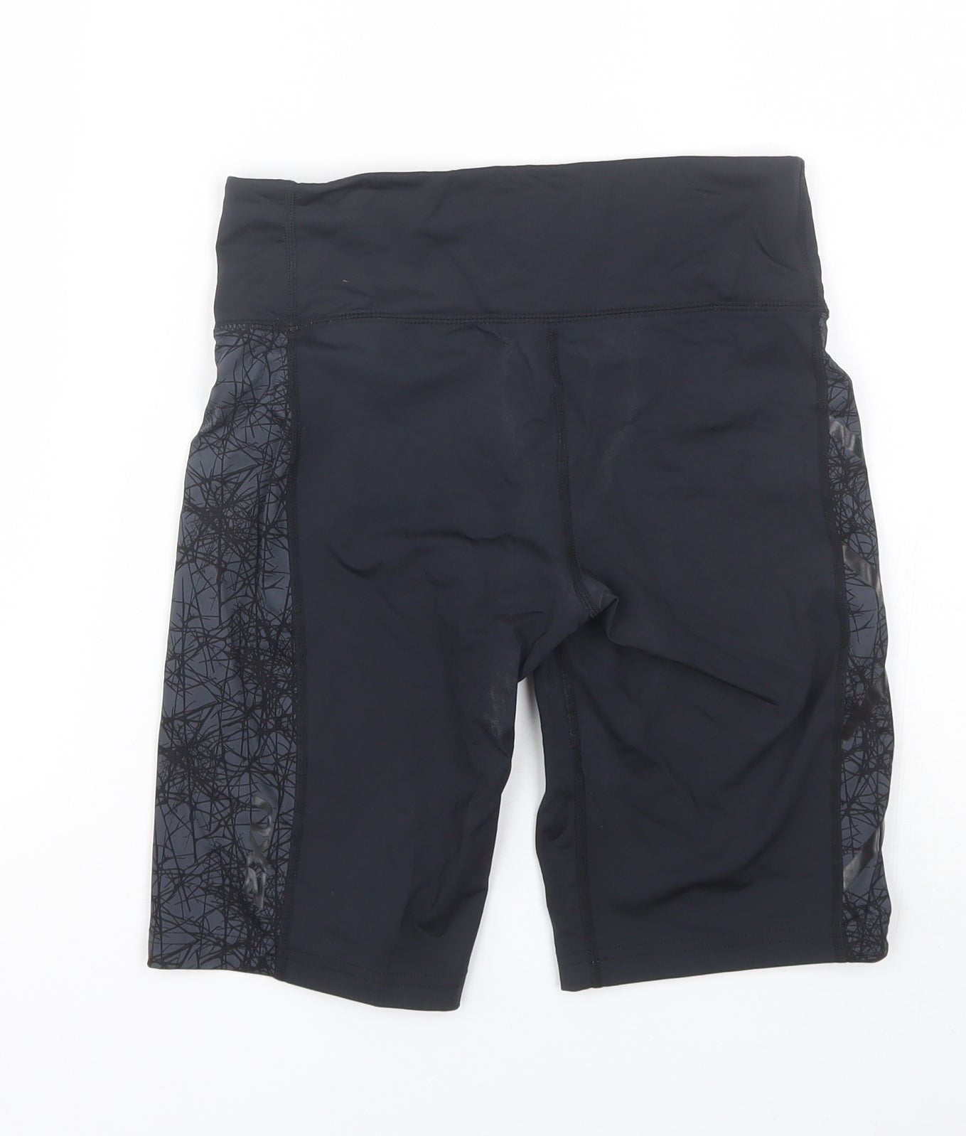 2XU Womens Black Geometric  Biker Shorts Size S