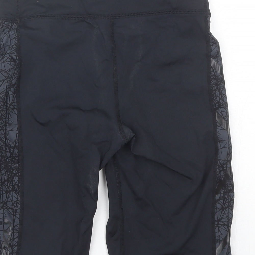 2XU Womens Black Geometric  Biker Shorts Size S