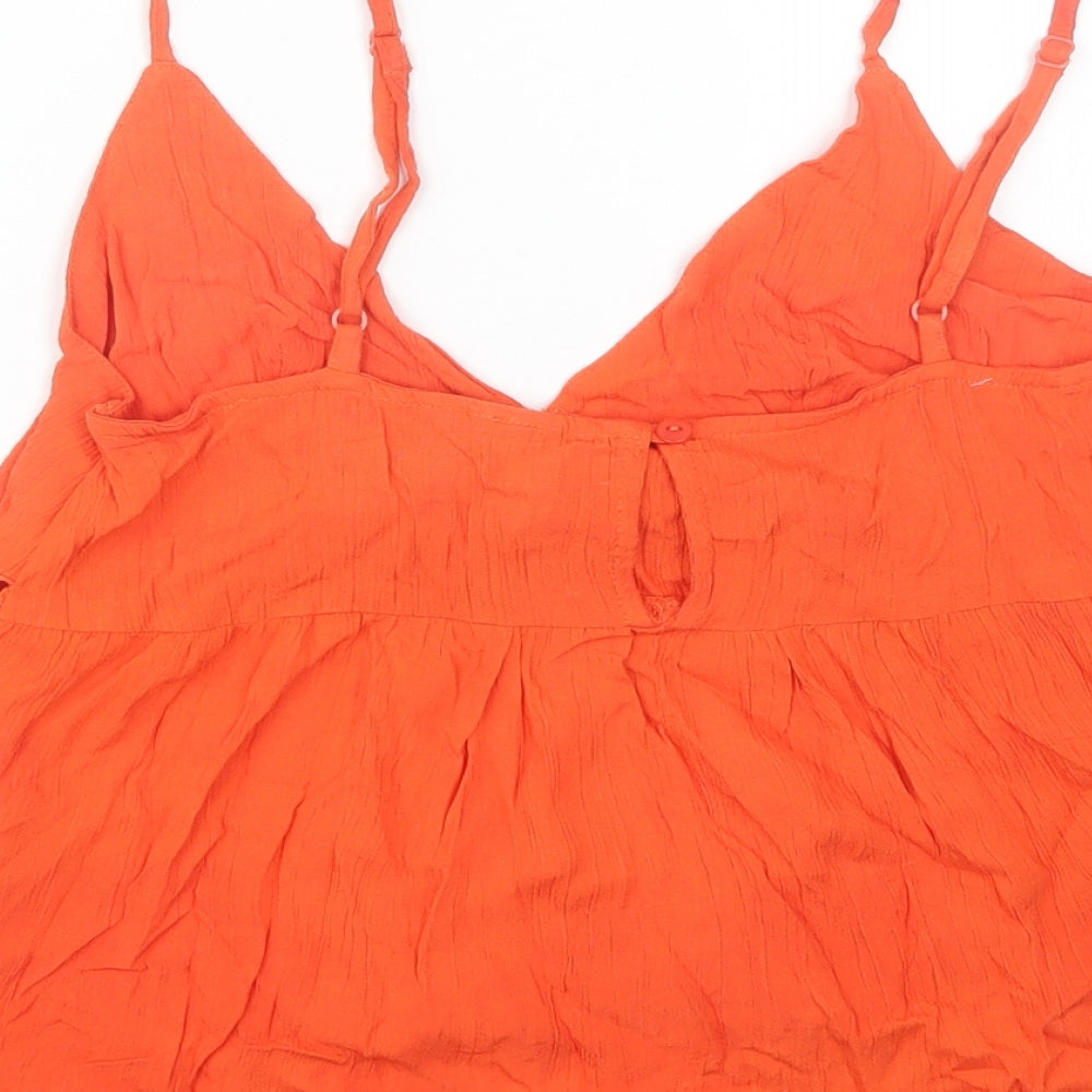 ASOS Womens Orange   Basic Tank Size 8