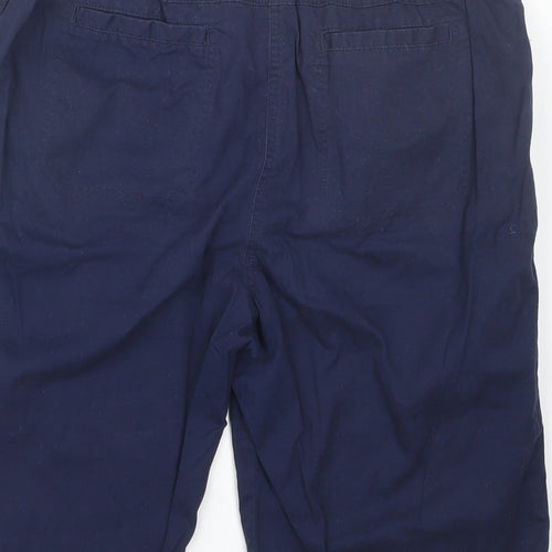 Cotton Traders Womens Blue   Bermuda Shorts Size 14