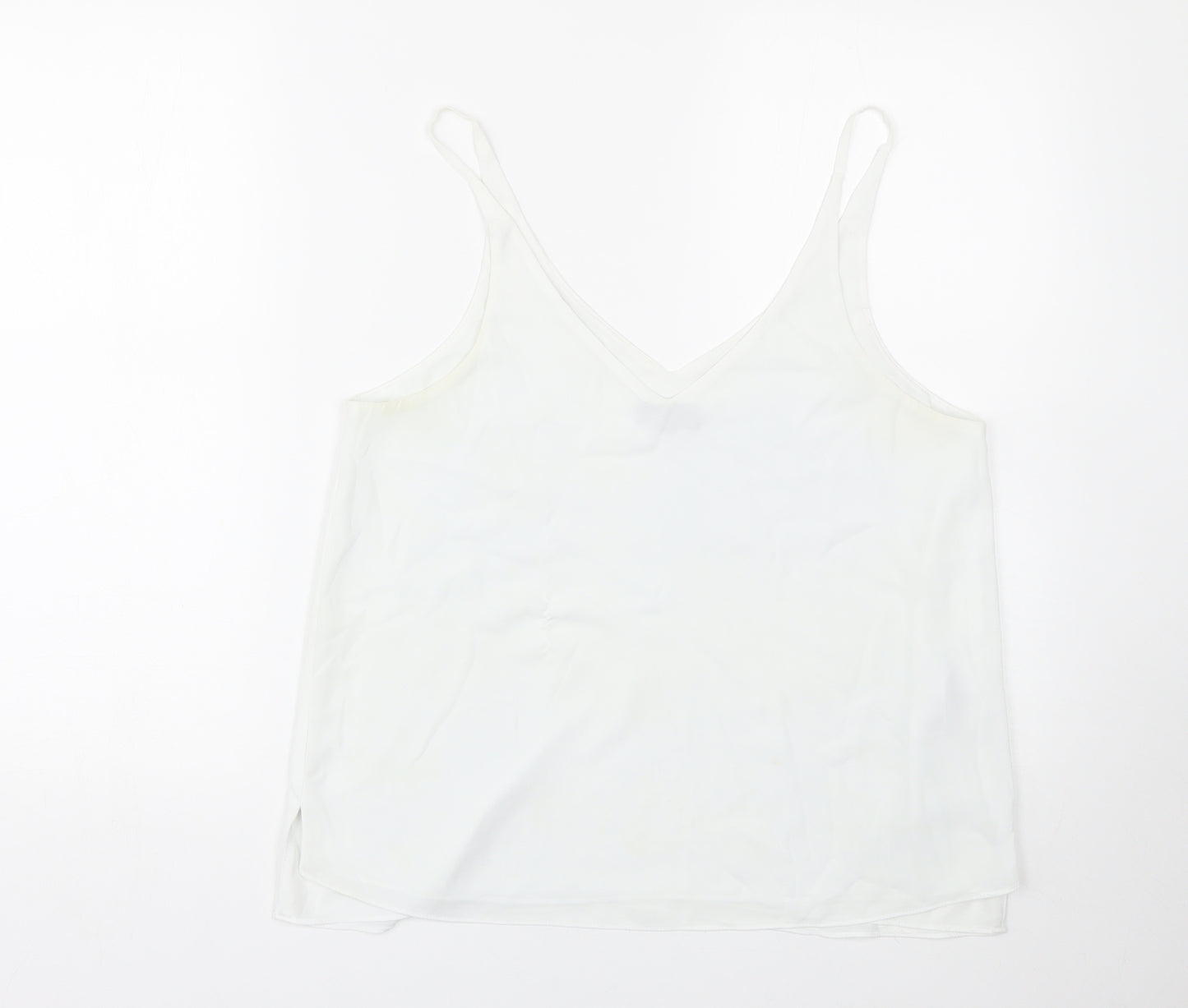 Topshop Womens White   Basic Tank Size 12