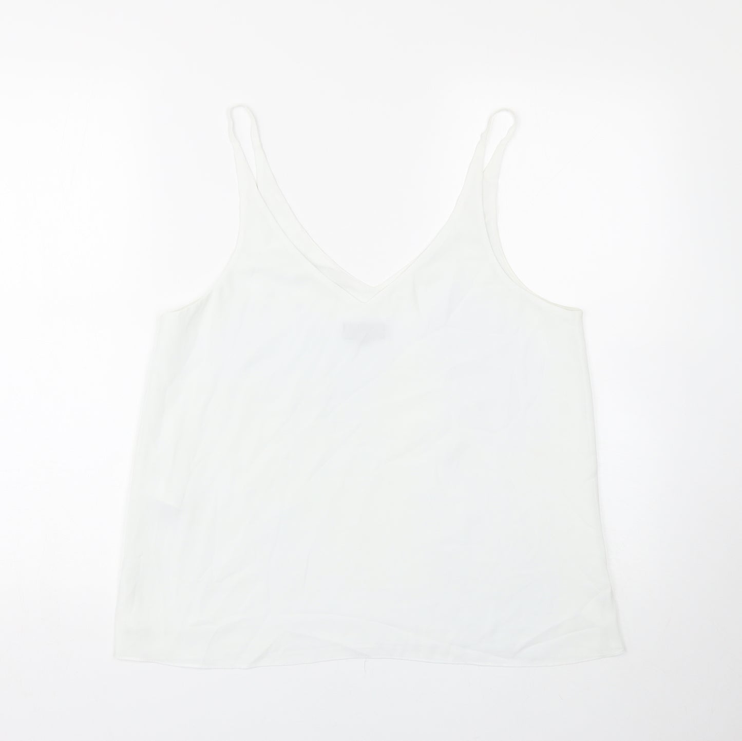 Topshop Womens White   Basic Tank Size 12