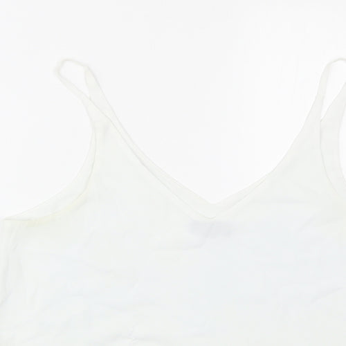 Topshop Womens White   Basic Tank Size 12