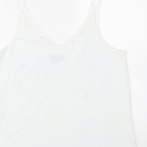 Topshop Womens White   Basic Tank Size 12