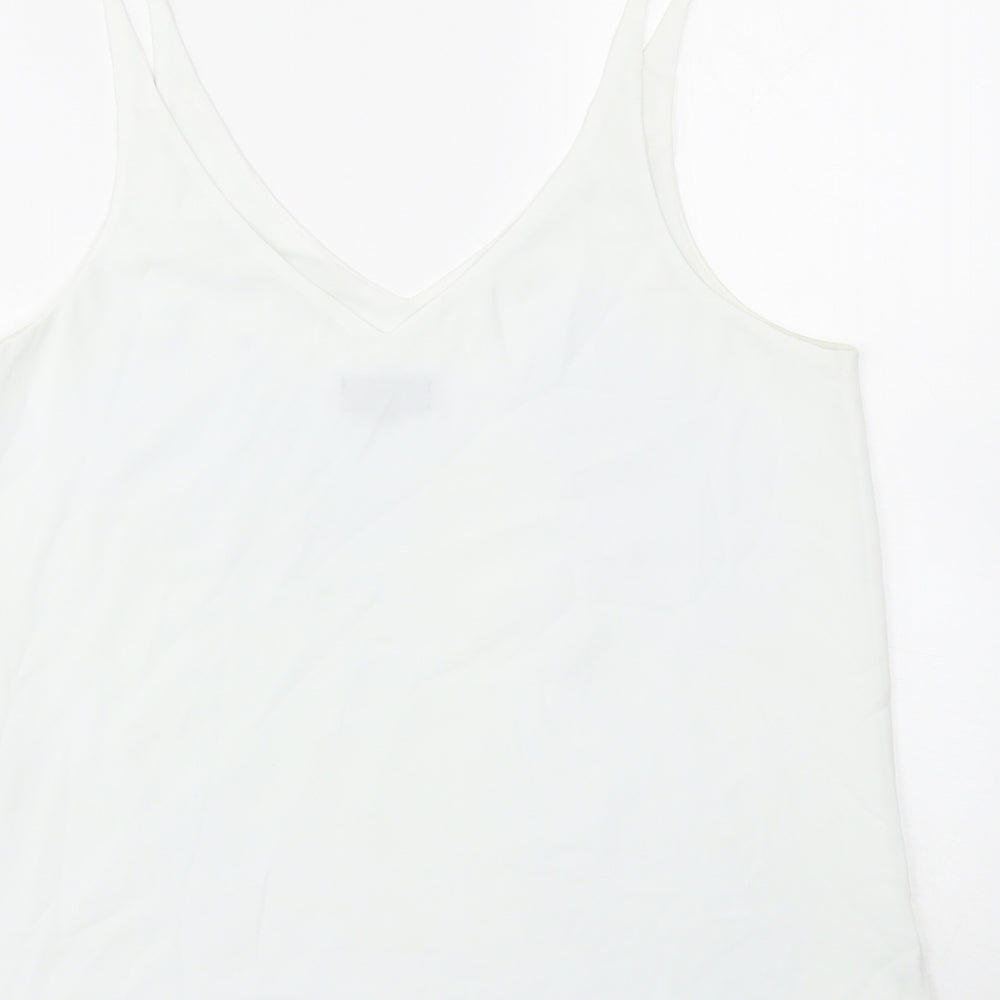 Topshop Womens White   Basic Tank Size 12