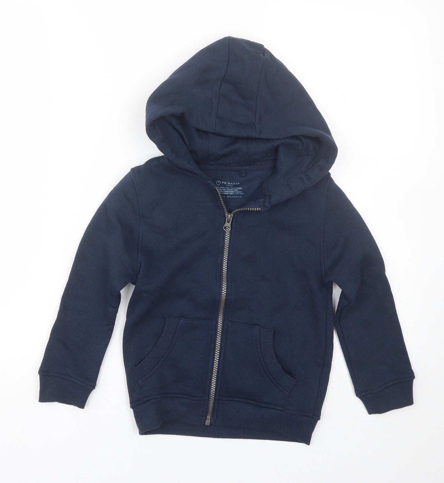 Primark Boys Blue   Full Zip Hoodie Size 5-6 Years