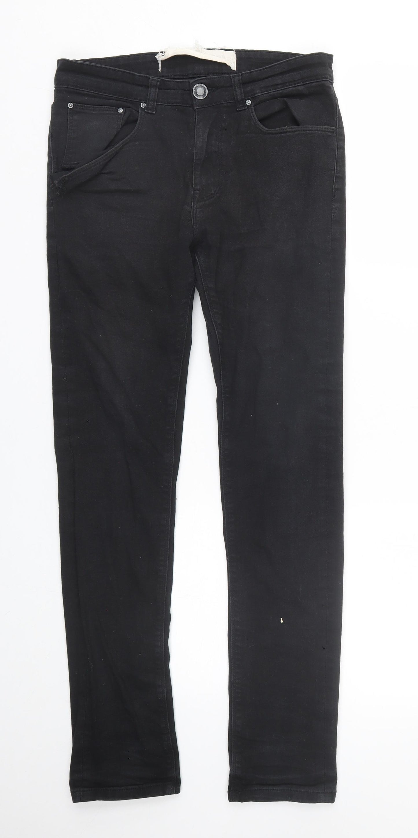 New Look Mens Black  Denim Skinny Jeans Size 30 L29 in