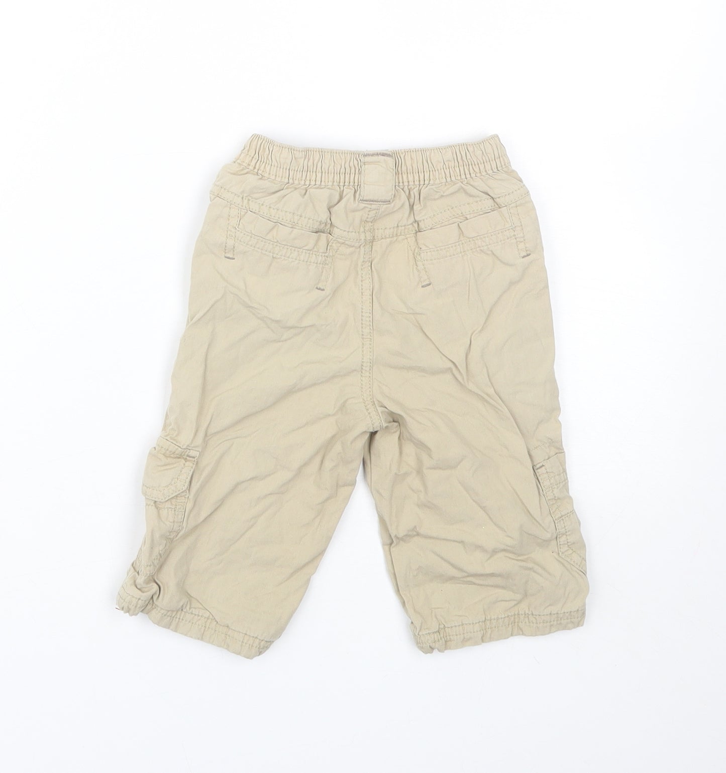 NEXT Baby Beige   Cargo Trousers Size 6-9 Months