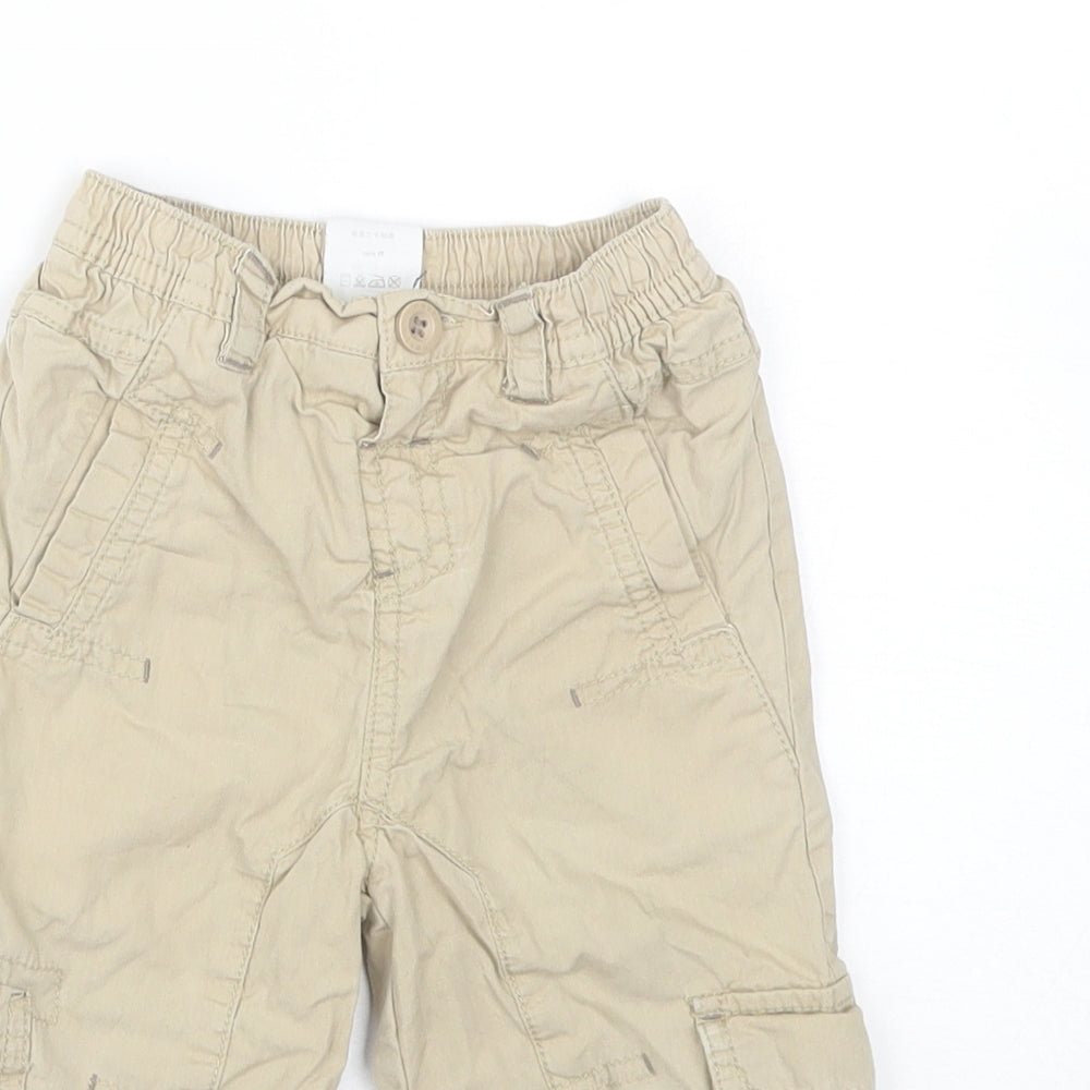 NEXT Baby Beige   Cargo Trousers Size 6-9 Months