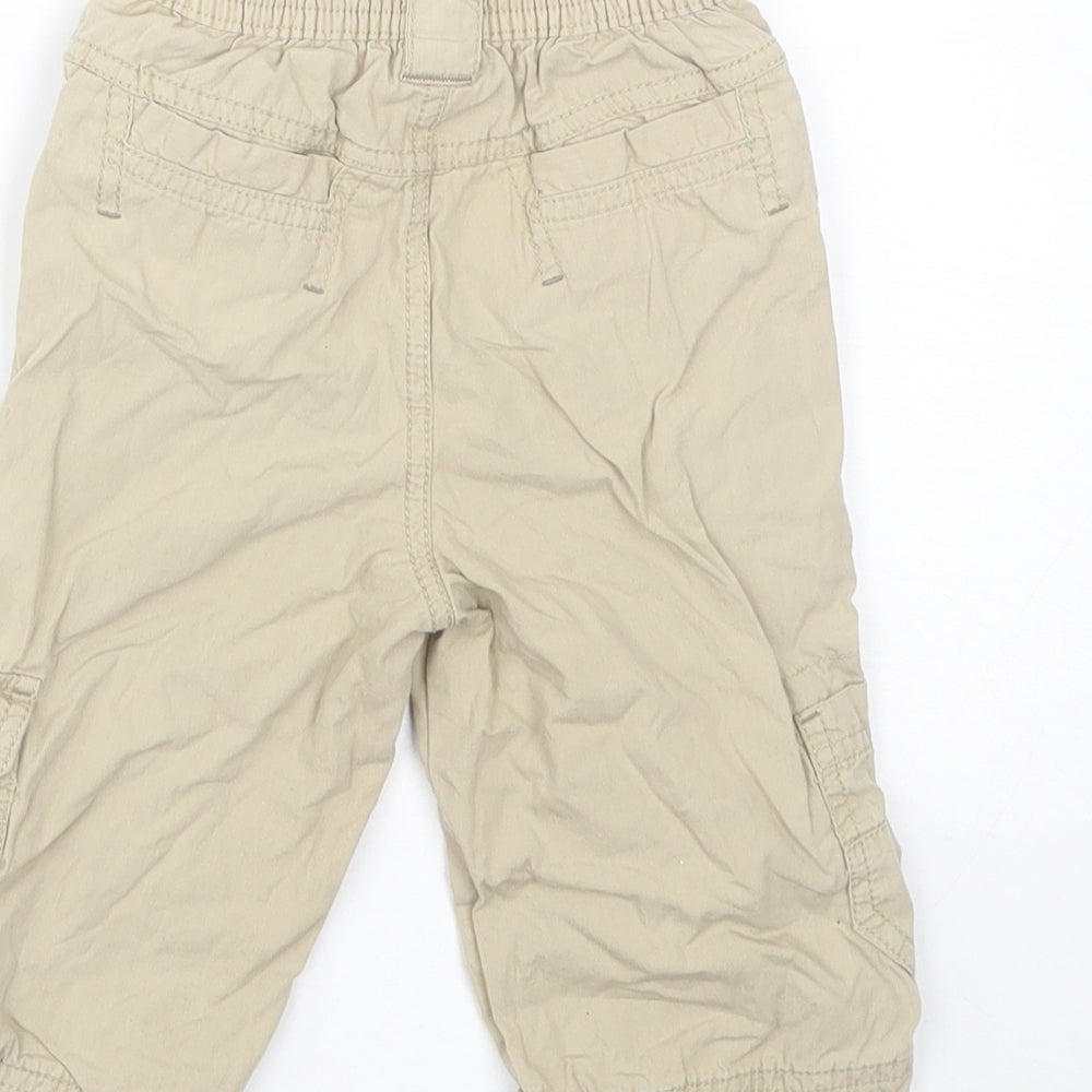 NEXT Baby Beige   Cargo Trousers Size 6-9 Months