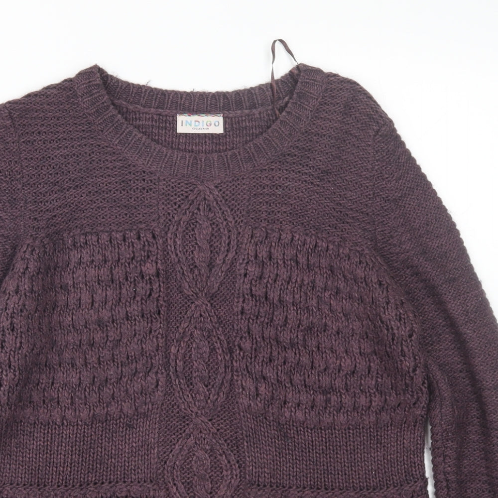 M&S Womens Purple   Pullover Jumper Size 10