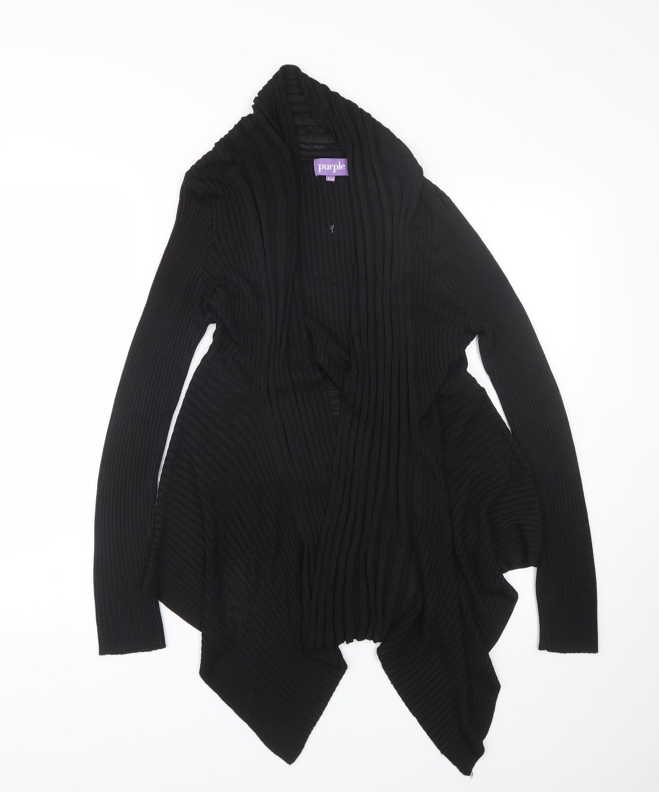 Purple Womens Black   Cardigan Jumper Size S