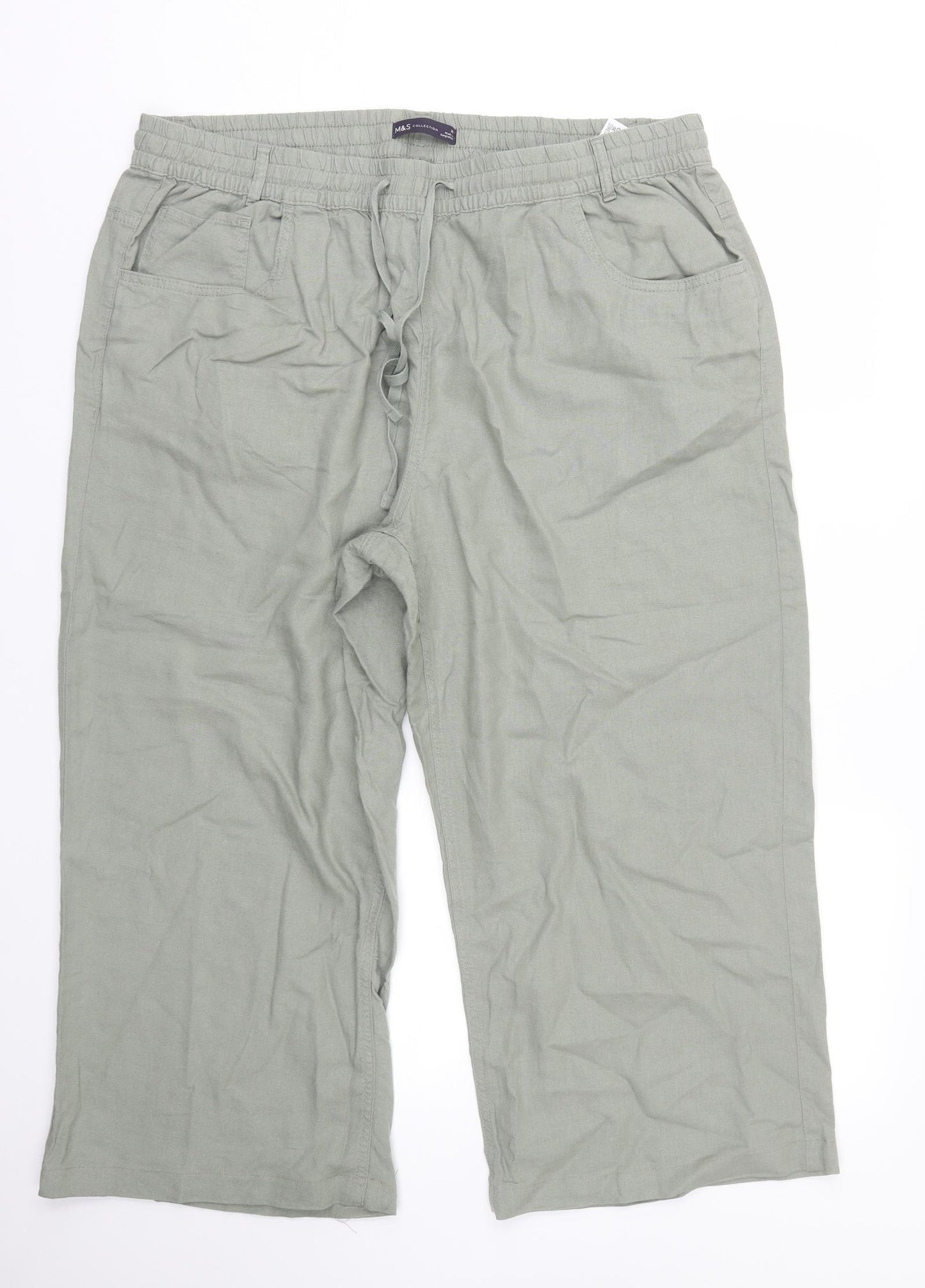 M&S Womens Green   Bermuda Shorts Size 20