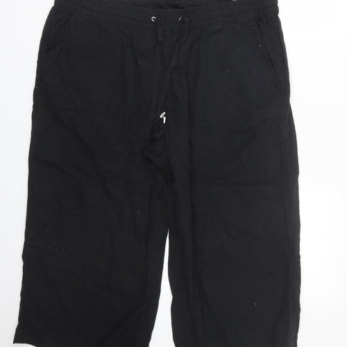 M&S Womens Black   Bermuda Shorts Size 20