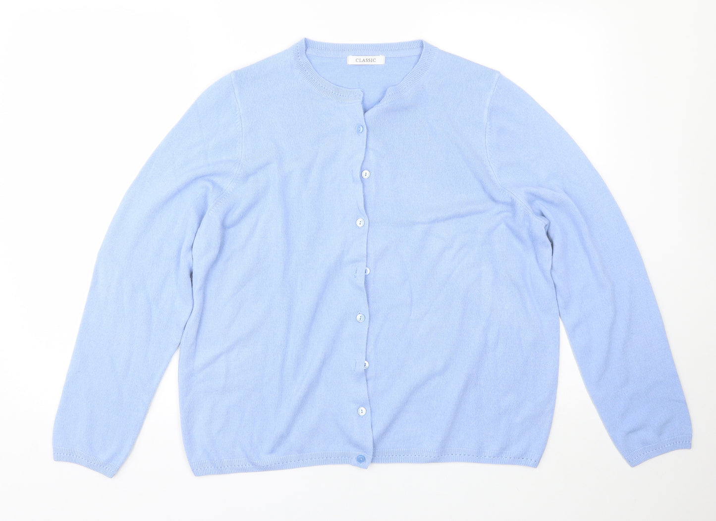 M&S Womens Blue   Cardigan Jumper Size 18